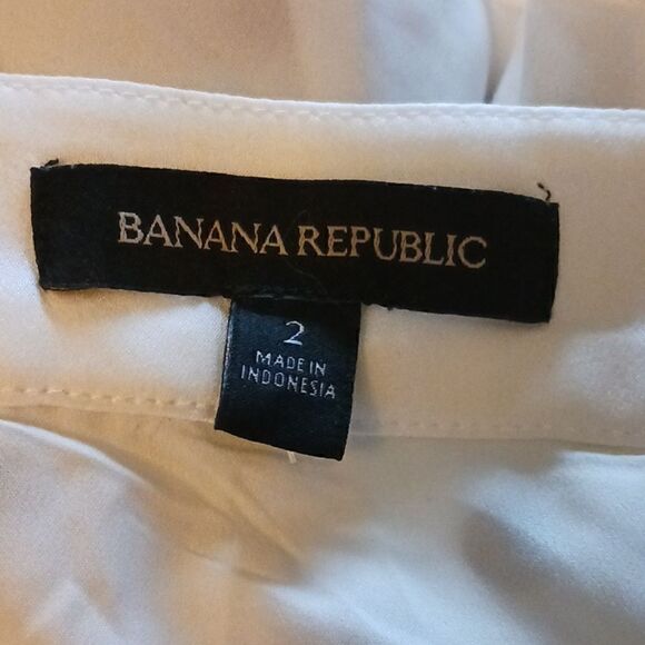 Banana Republic Polka Dot Camisole Ivory Black Sz 2 - Picture 6 of 9
